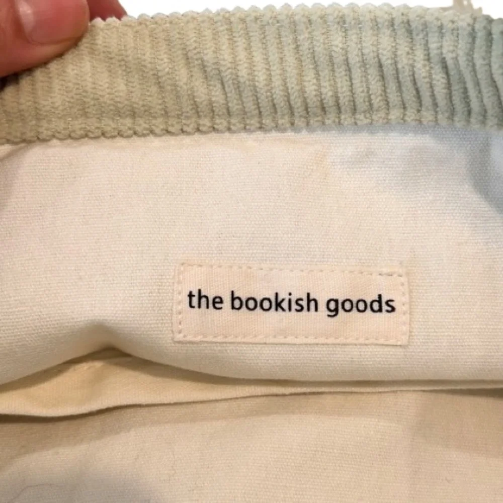 Read More Books Corduroy Mini Tote Bag Minimalist Book Lover Gift Key Lime - Picture 4 of 9
